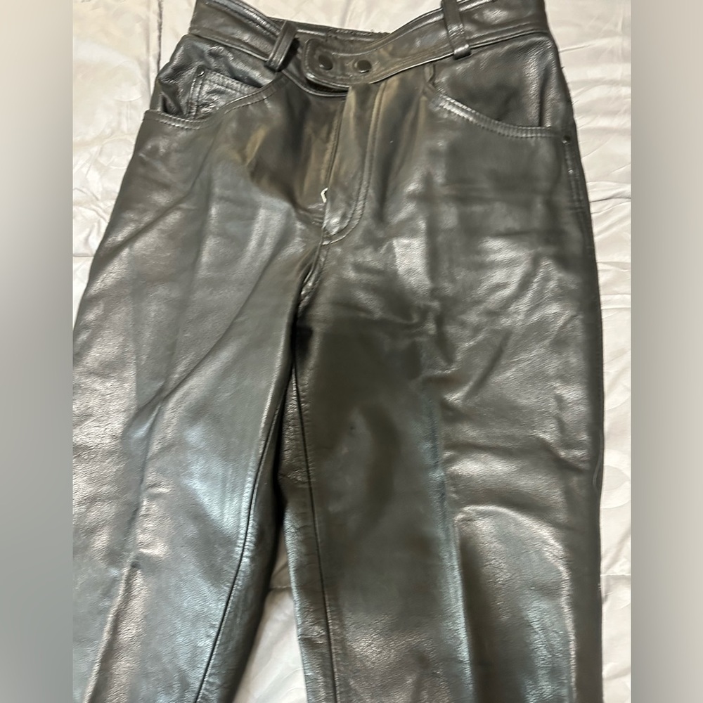 Leather (motorcycle/horse) riding pants